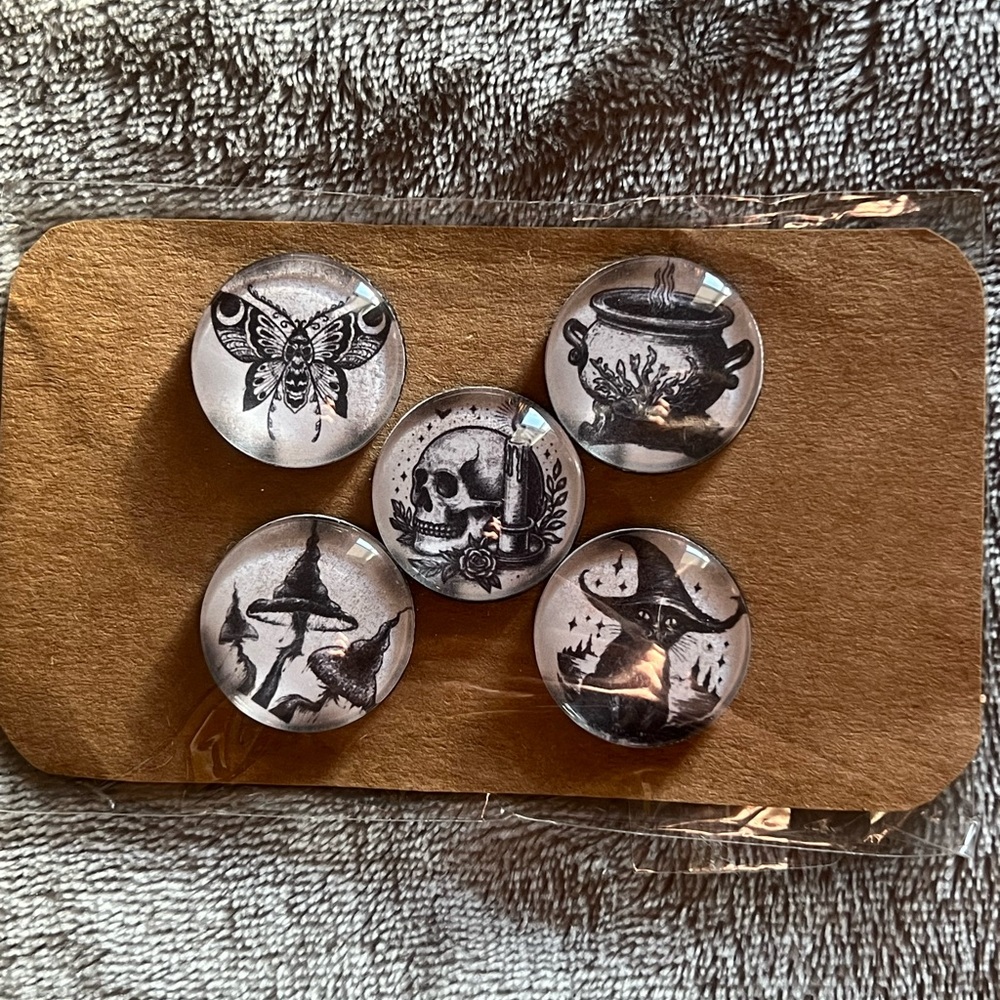 Gothic Glass Magnet Set